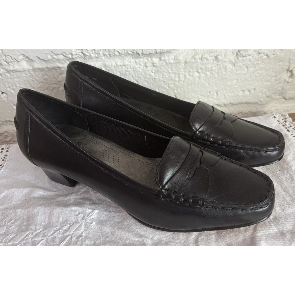 Trotters Womens Size 9 M Black Loafers Pump Low Heel Preppy Old Money Comfort